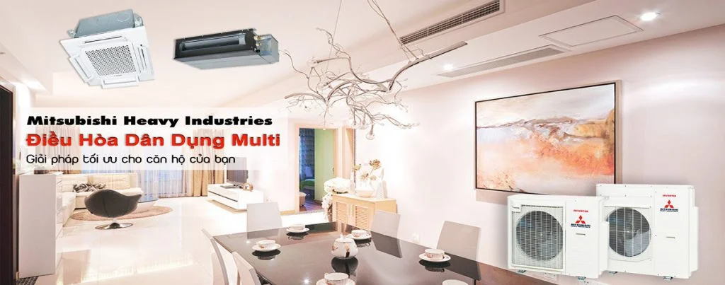Thi công Điều hòa MULTI MITSUBISHI HEAVY cho chung cư giá rẻ và thẩm mỹ nhất Quận 1-3.webp