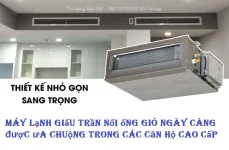 Lắp Máy Lạnh Giấu Trần Nối Ống Gió Cho Căn Hộ Cao Cấp
