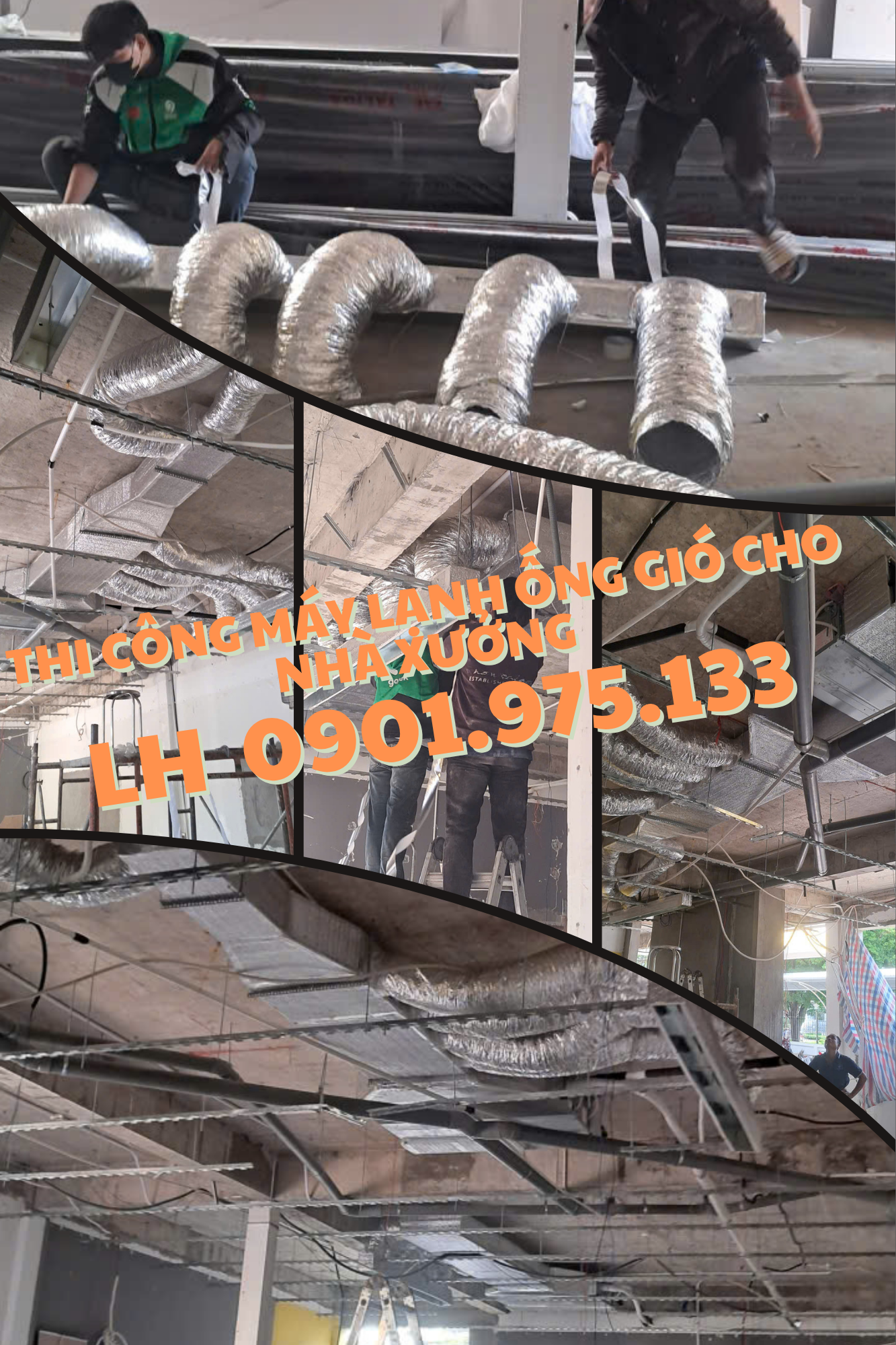 Lắp đặt máy lạnh giấu trần nối ống gió cho nhà xưởng được xem là giải pháp tối ưu nhất hiện nay.