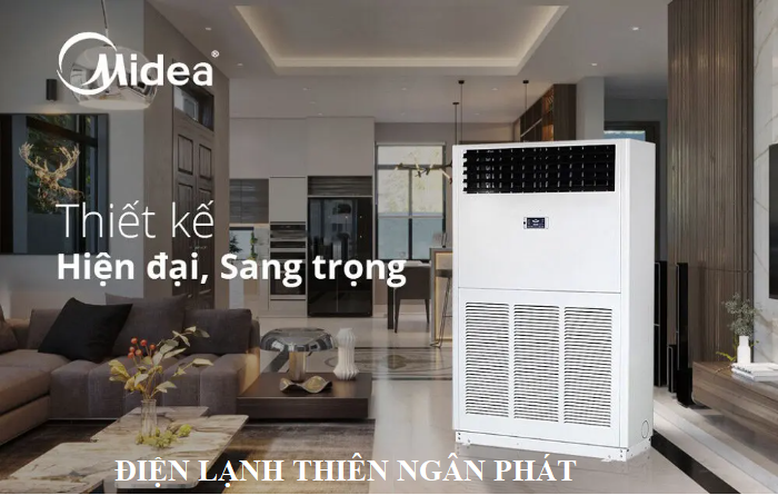 Máy lạnh tủ đứng Midea đáp ứng nhu cầu làm mát cho nhiều không gian lớn