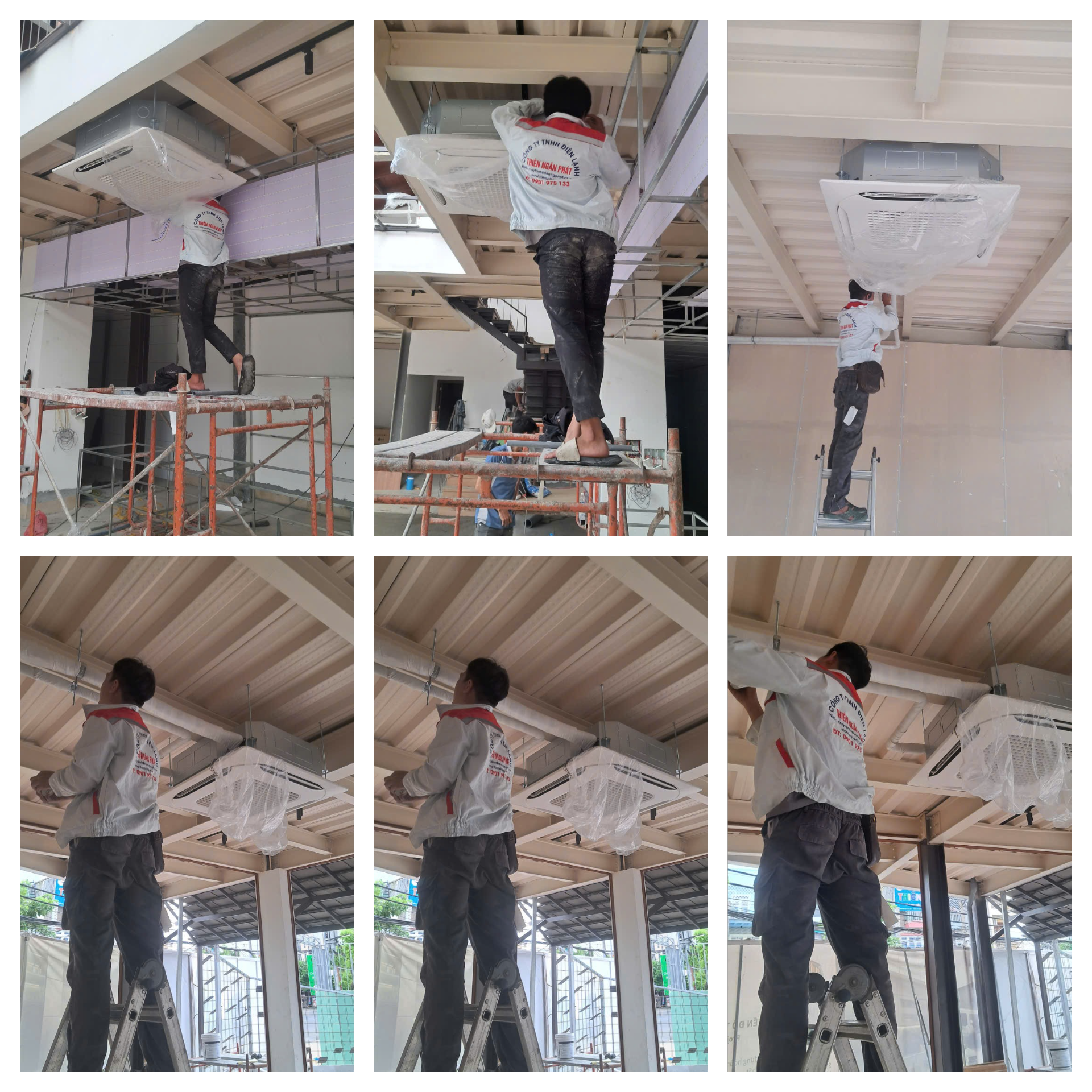 Thiên Ngân Phát chuyên thi công lắp đặt máy lạnh âm trần LG cho nhà hàng BBQ