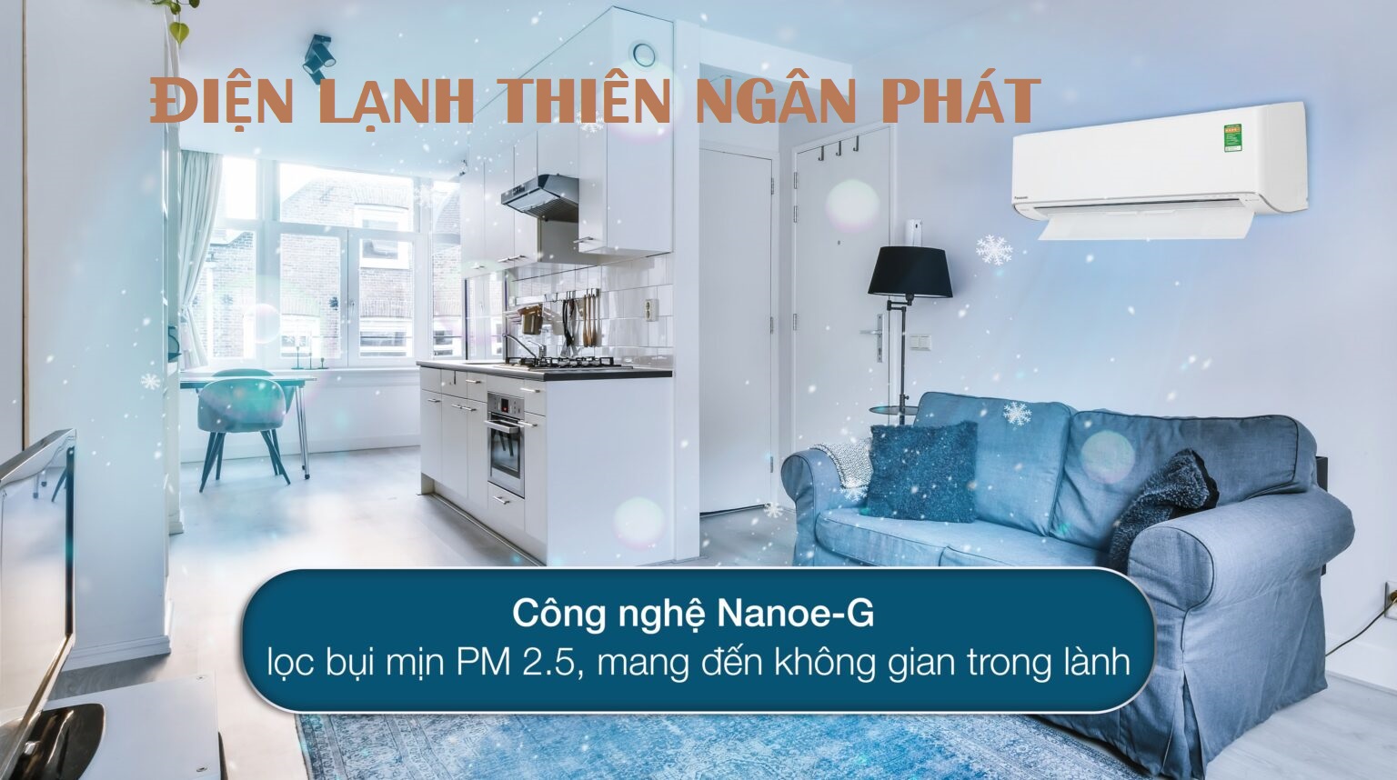 Máy lạnh treo tường Panasonic công nghệ Nanoe™ X  lọc không khí, bảo vệ sức khỏe - TNP