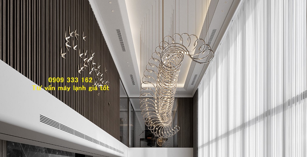 Hệ thống điều hòa giấu trần cần được thiết kế và thi công đúng kỹ thuật.